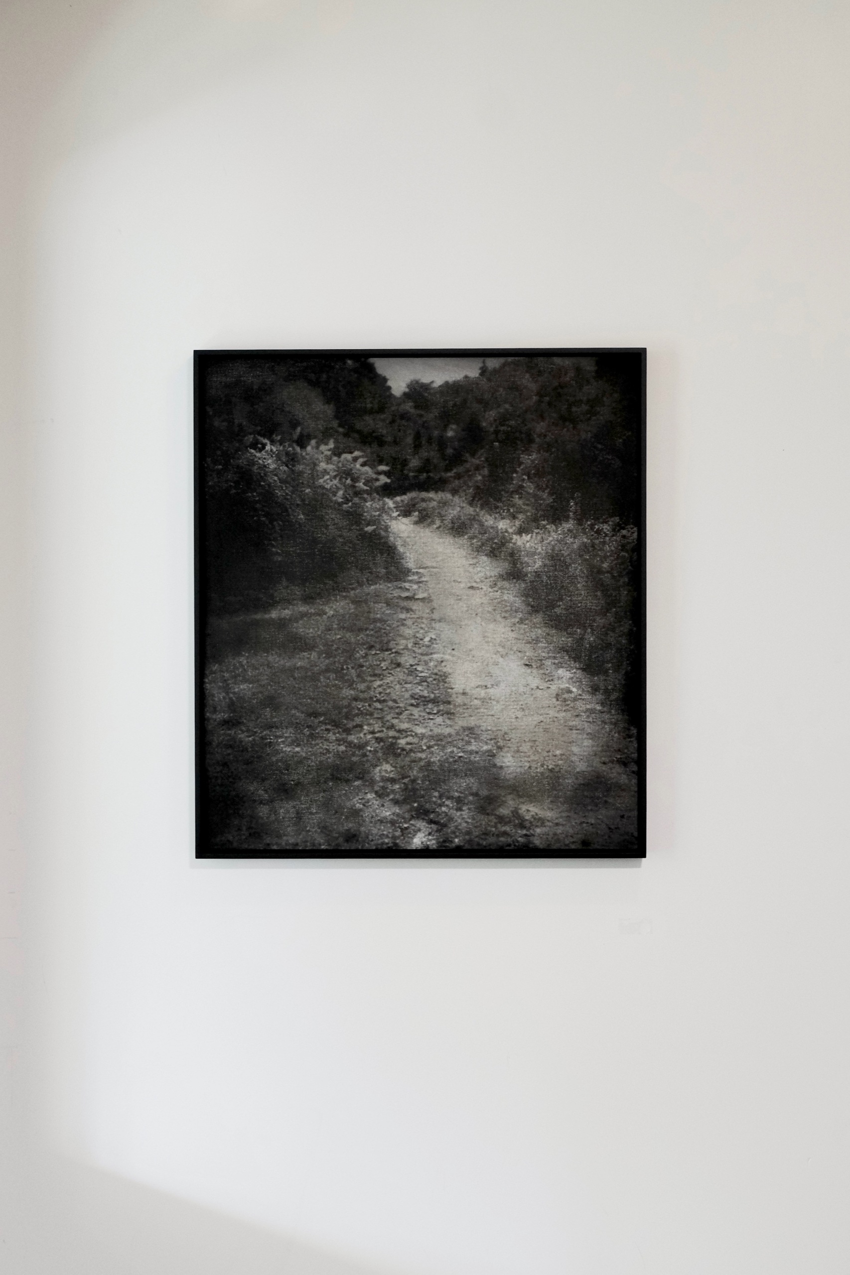 HER UTTERANCE, 2025, Print on cotton with oil paint overlay, artist’s frame — OYOUNG (1/2)