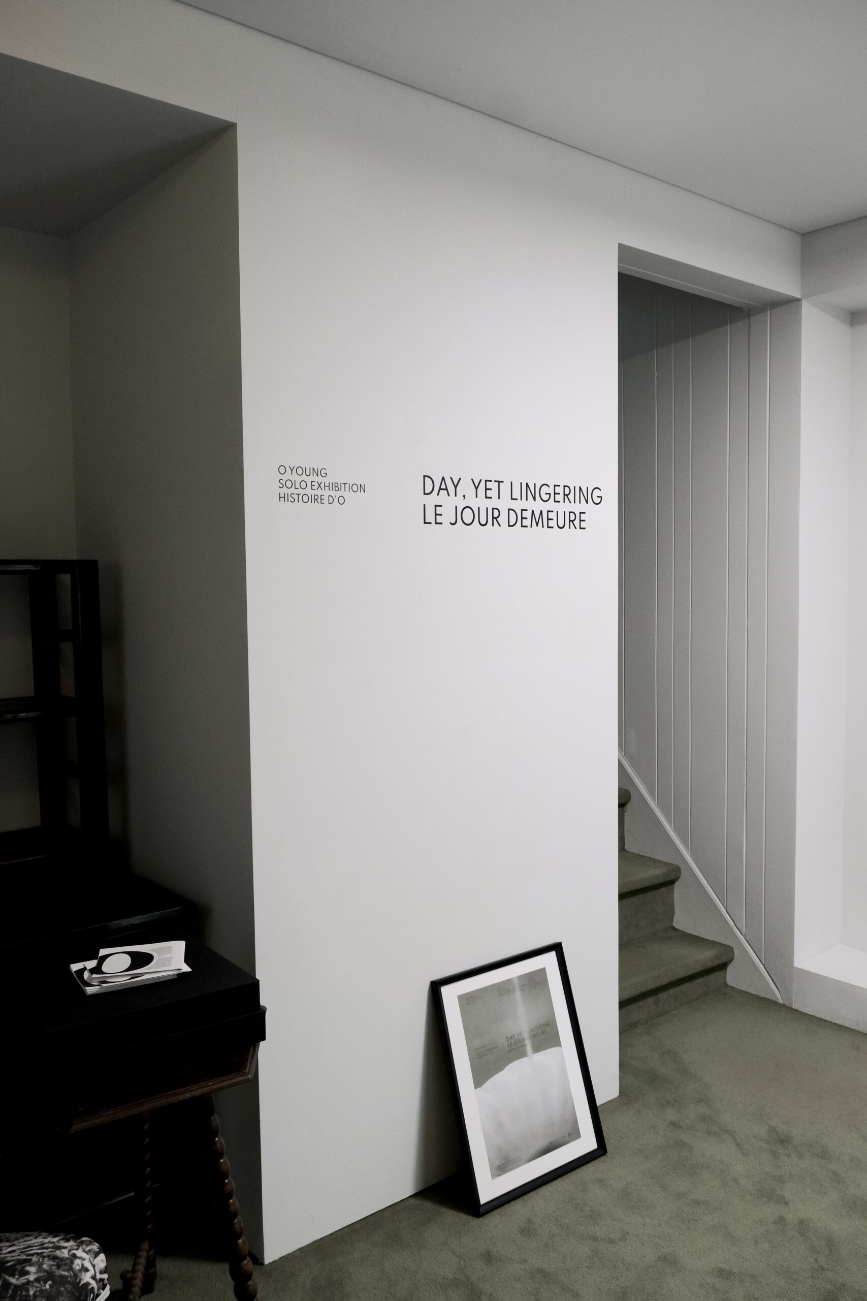 DAY, YET LINGERING LE JOUR DEMEURE installation view 2